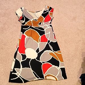 DVF capsleeve print dress